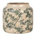 Bloempot Ø 16x15 cm Beige Groen Keramiek