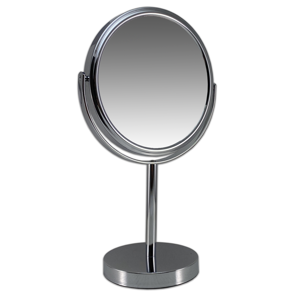 Metalen make-up spiegel zilver, 5, 7 of 10x vergroting.