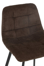 J-Line Barstoel Kent Metaal/Polyester Bruin