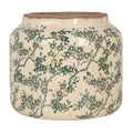 Bloempot Ø 18x16 cm Beige Keramiek Bloemen