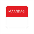 Maandag- etiket - 500 stuks