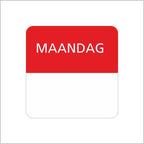 Maandag- etiket - 500 stuks