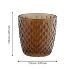 Windlicht Bezamby Bruin 7x7 cm