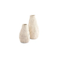 Vaas 17xH33,5cm beige Cave