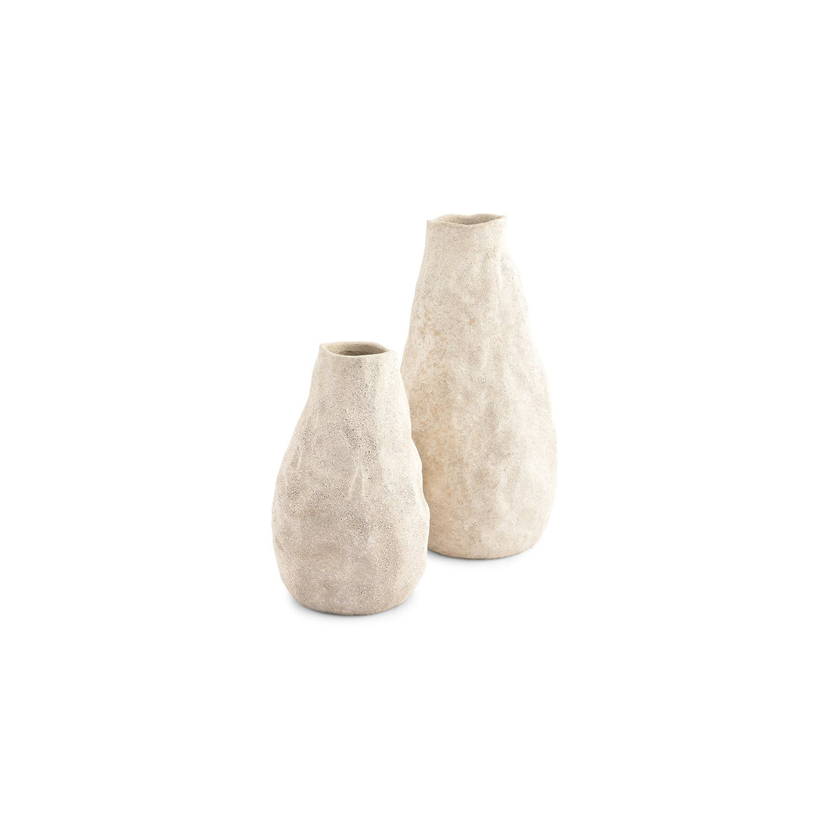 Vaas 17xH33,5cm beige Cave