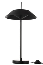 J-Line tafellamp - metaal - zwart - LED lichtjes