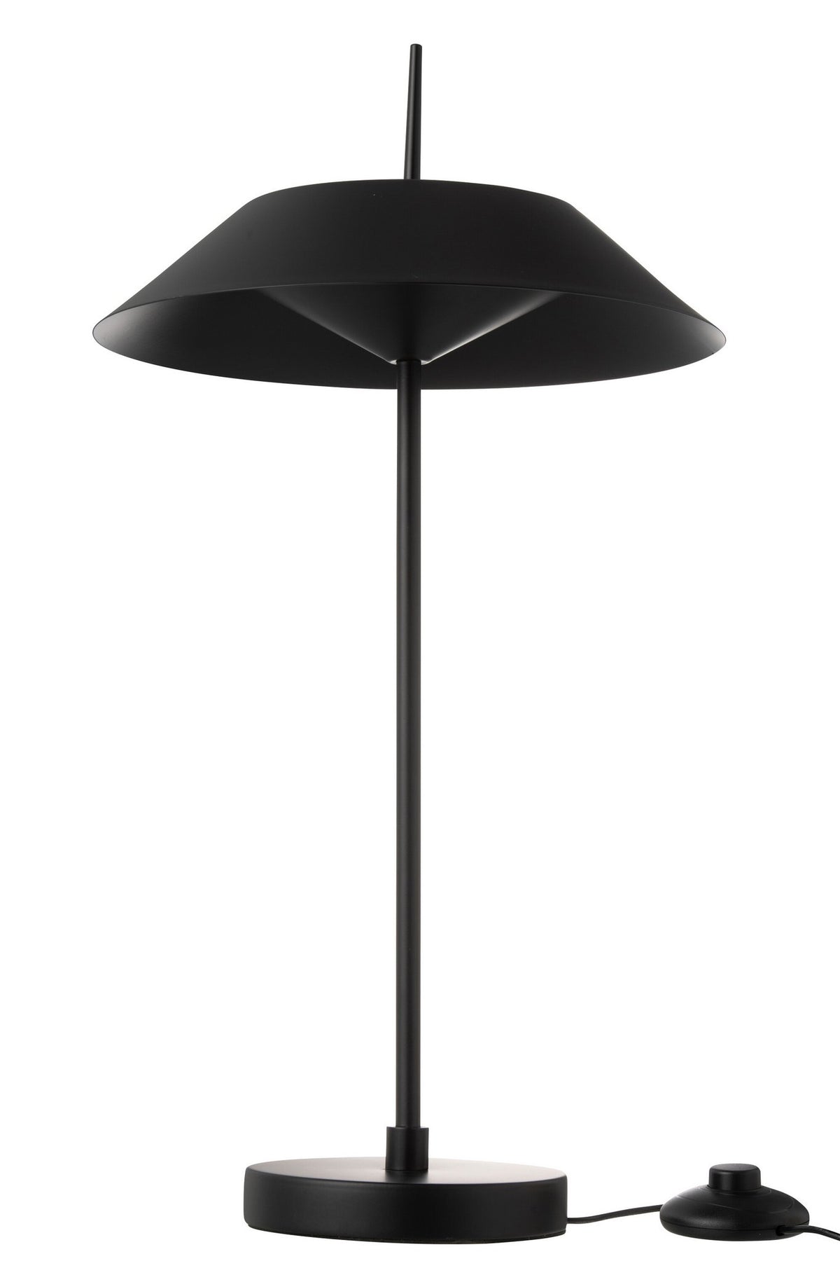J-Line tafellamp - metaal - zwart - LED lichtjes