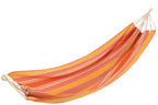 J-Line Hangmat Strepen Katoen/Polyester Oranje+Mix
