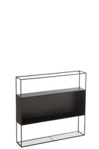 J-Line Rek Seen Metaal/Glas Zwart