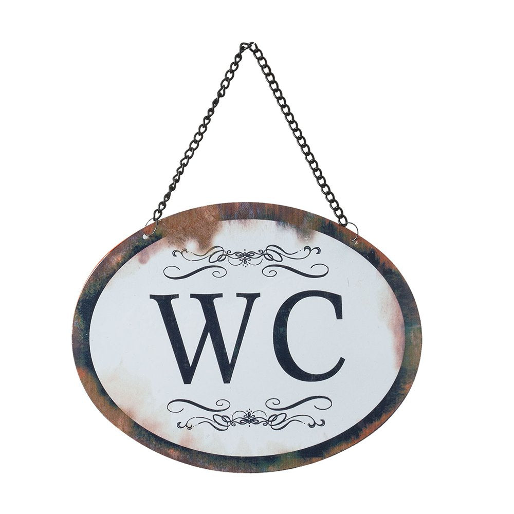 Tekstbord 17x13 cm Wit IJzer Wandbord
