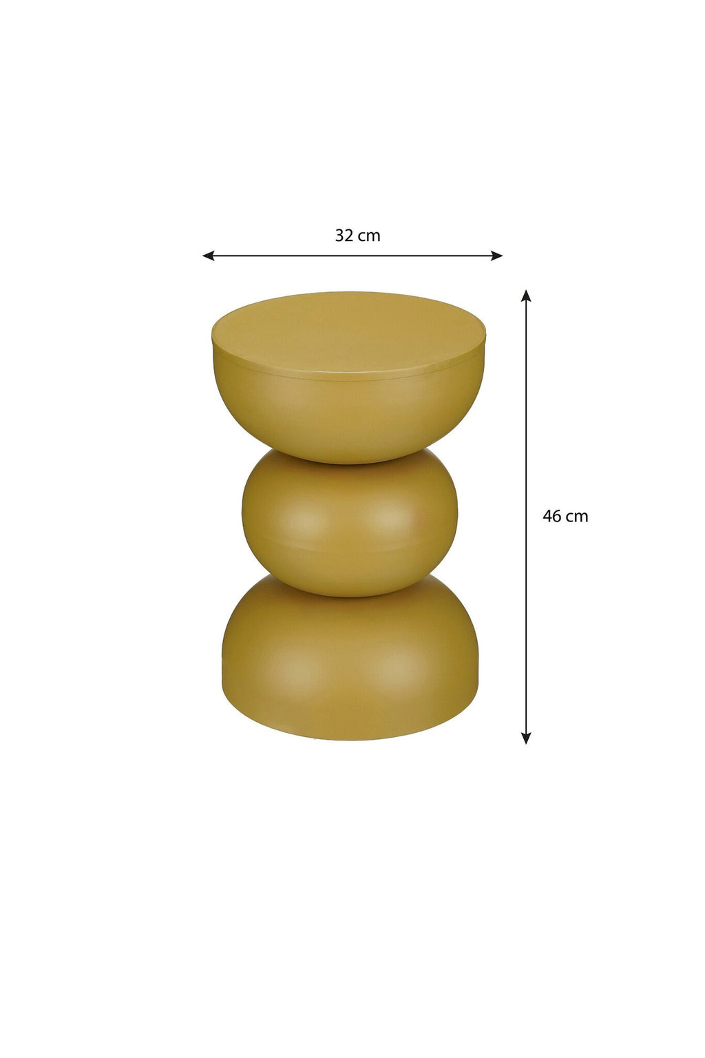 Luna bijzettafel oker