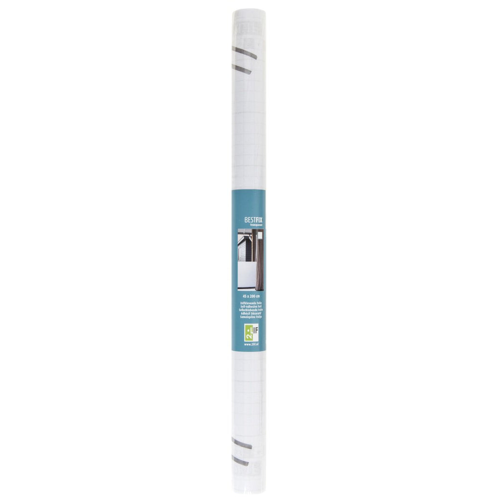 Transparant Dull bestfix Zelfklevende Folie Mini rol transparant 45cmx2mtr
