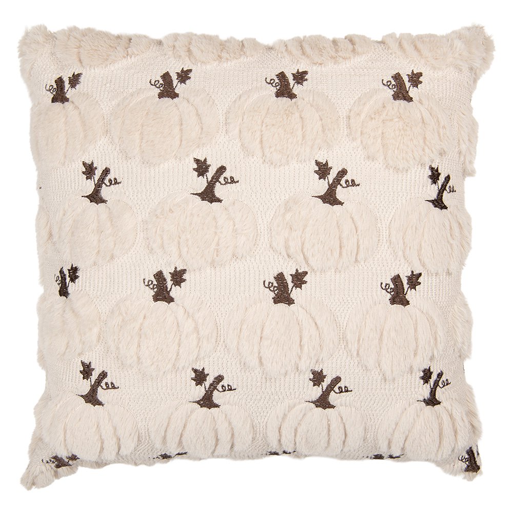Sierkussen 40x40 cm Beige Polyester Pompoen