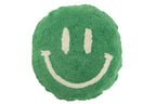 J-Line Kussen Smiley Getuft Katoen Groen/Wit