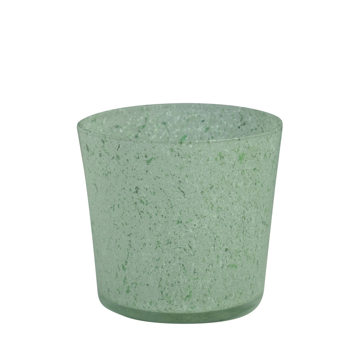 Conner Bloempot glas Granite groen h12,5 d14,5