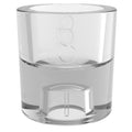 Glazen houder 2 in 1 Transparant