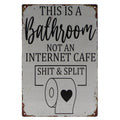 Badkamer Retro Wandbord 30x20