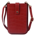Portemonnee 12x18 cm Rood Kunstleer
