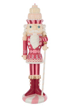 J-Line figuur Notenkraker Snoep - polyresin - wit/roze - L