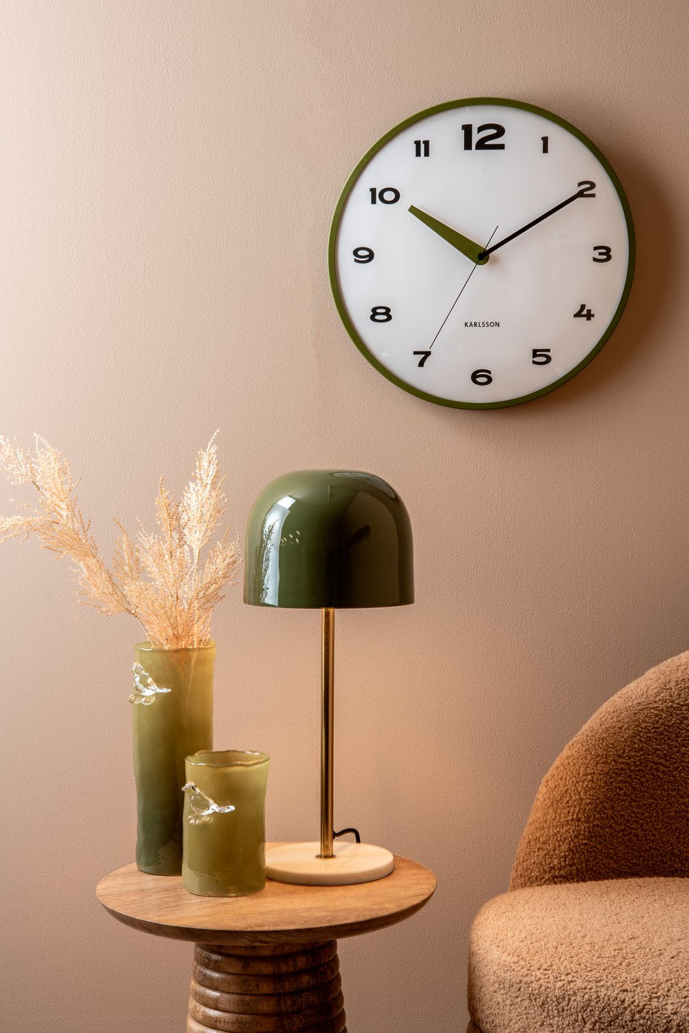 Wandklok Brisk Dome