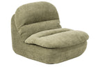 J-Line Gecomprimeerde chaise longue - schuim - groen