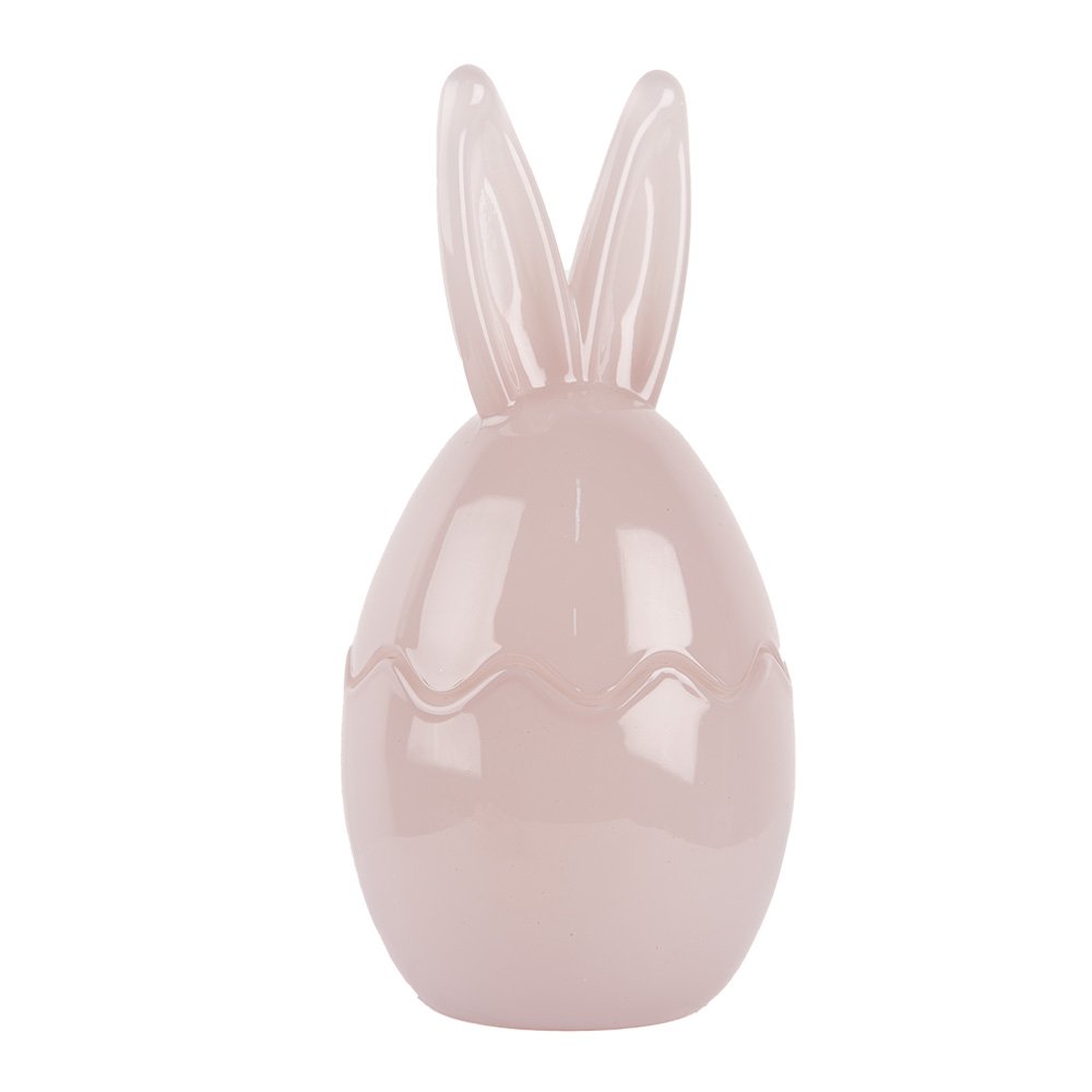Glazen potje Ei Ø 9x17 cm Roze Glas