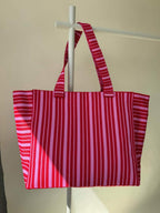 Shopper met zonsondergangstreep