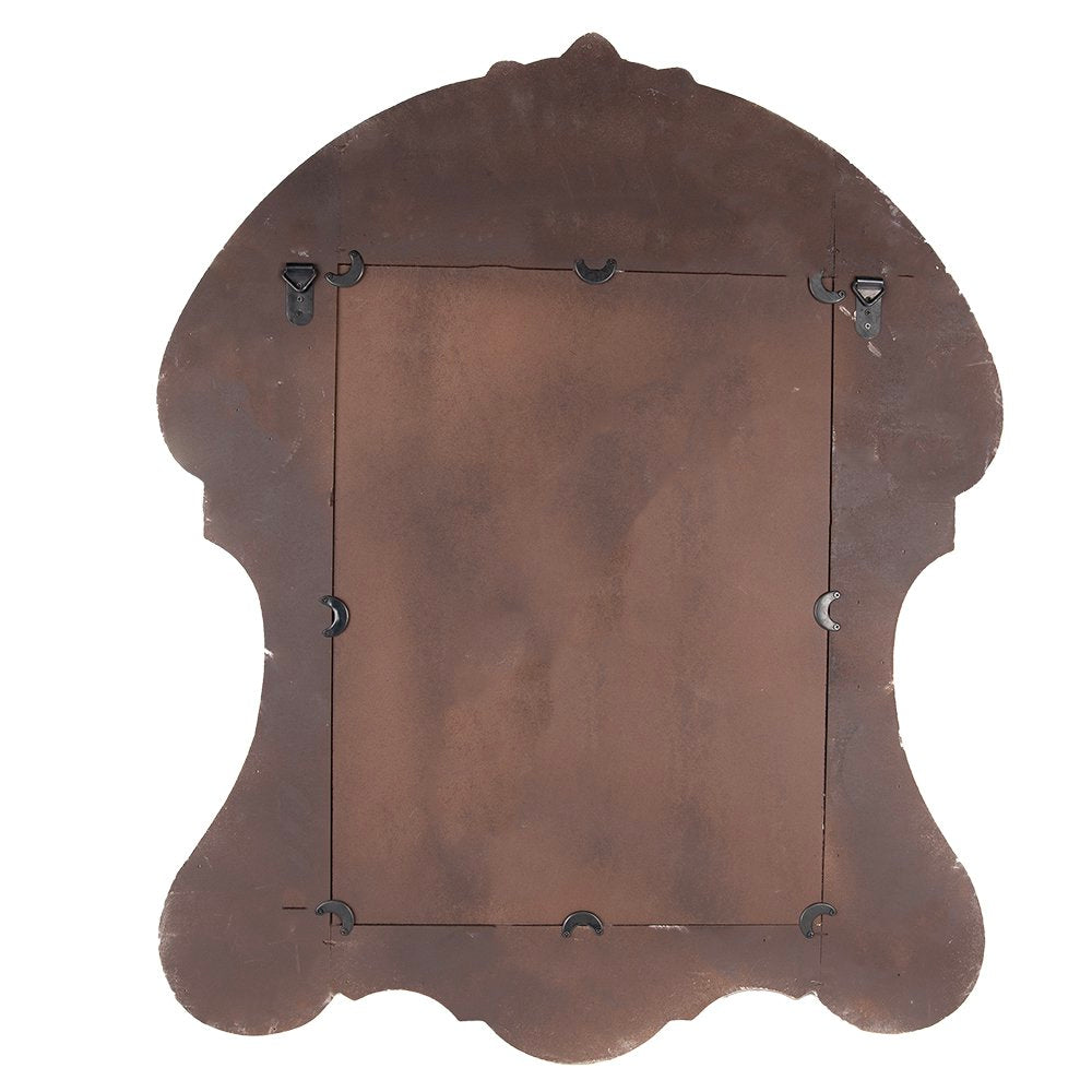Spiegel 69x84 cm Bruin Beige Hout Grote Spiegel