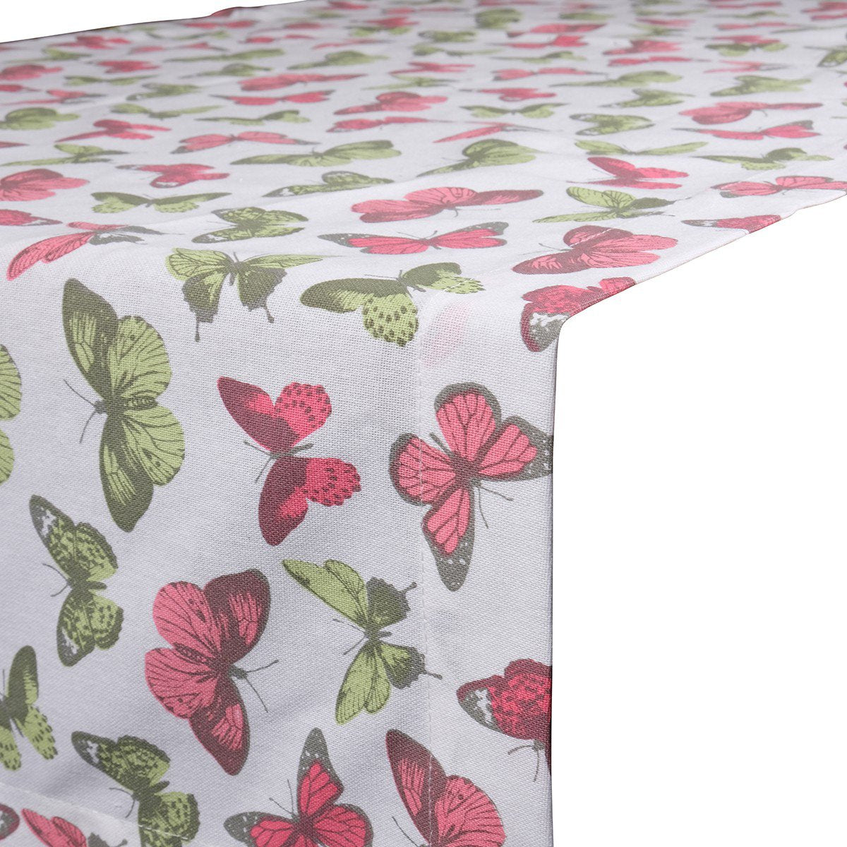 Butterfly Strawber Tafelloper multi/rood 50x140cm
