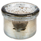 Theelichthouder Ø 9x6 cm Groen Glas Waxinelichthouder