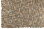 J-Line Plaid tweed - katoen - blauw/beige - 180 x 130 cm