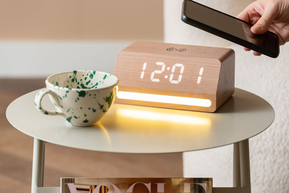 Wekker Retro met licht-LED