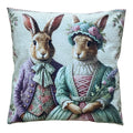 Sierkussen 45x45 cm Groen Polyester Konijnen