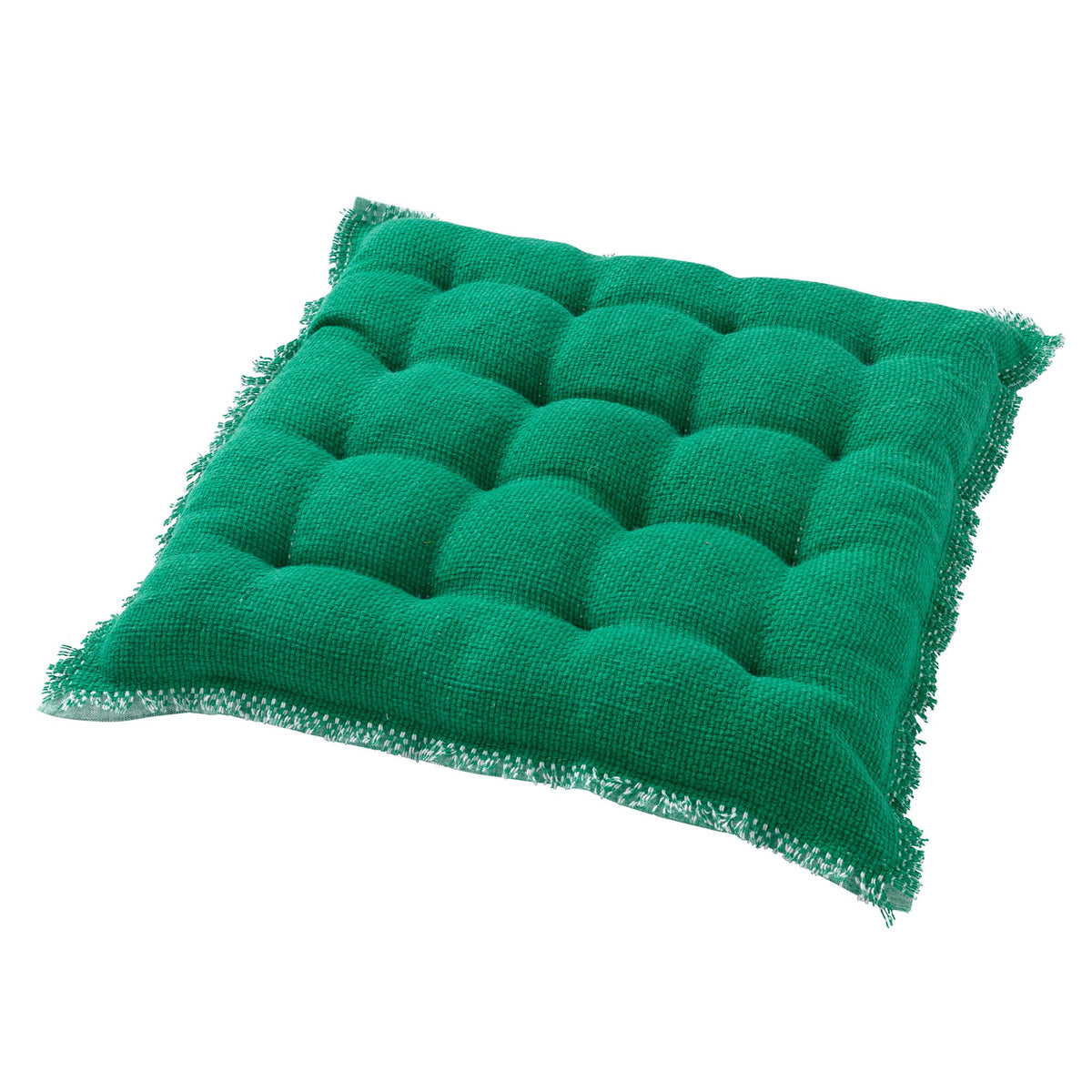 Dutch Decor Burto - Zitkussen 40x40 cm Smaragd - groen