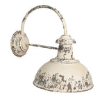 Wandlamp 47x30x40 cm Wit IJzer Muurlamp