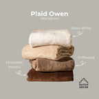 Dutch Decor Owen - Plaid 130x160 cm - Sneeuwwitje - Wit