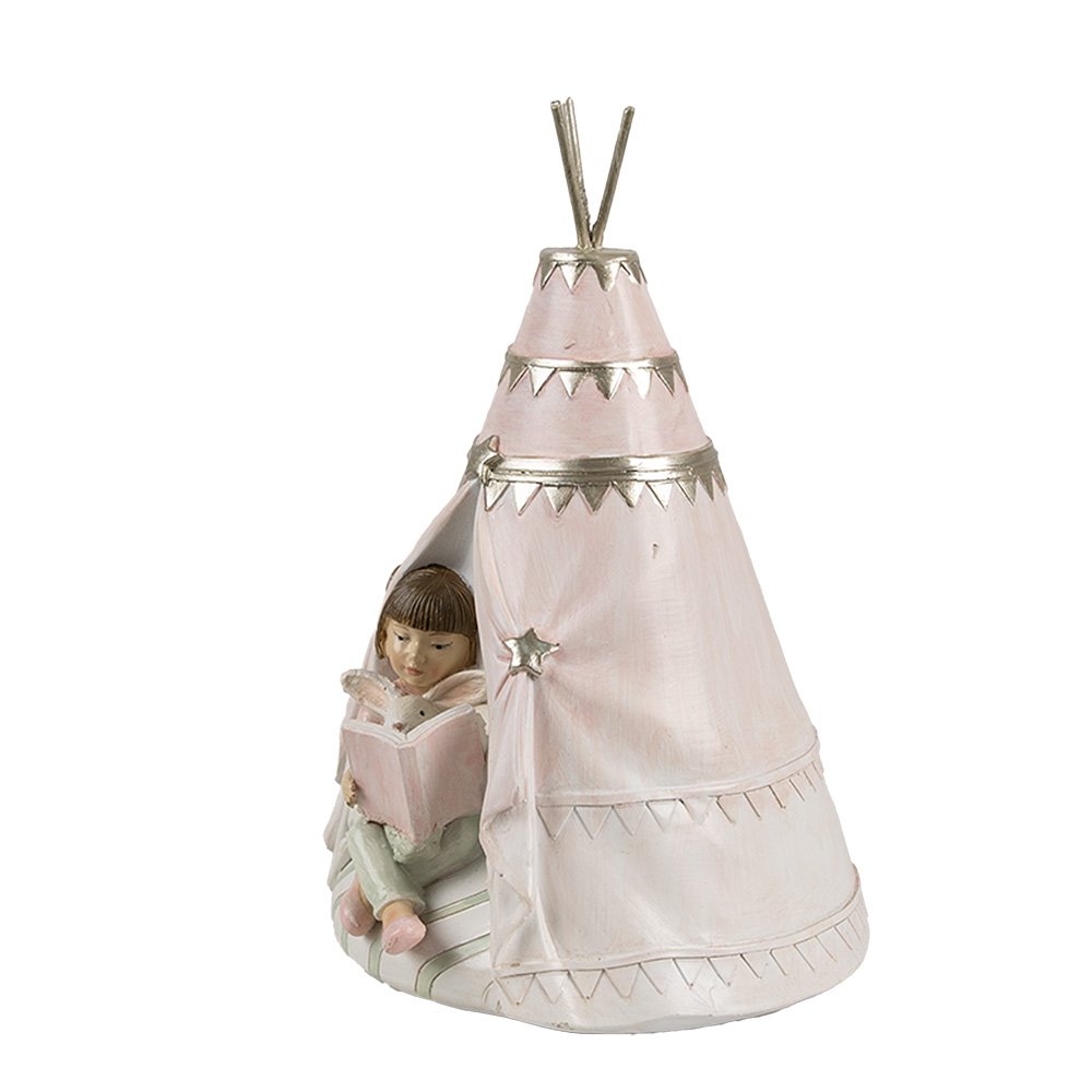 Spaarpot 13x13x19 cm Roze Kunststof