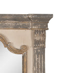 Spiegel 90x153 cm Grijs Beige Hout Wandspiegel