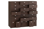 J-Line kast Bade - ijzer - roestbruin