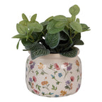 Bloempot Ø 20x15 cm Beige Keramiek Bloemen