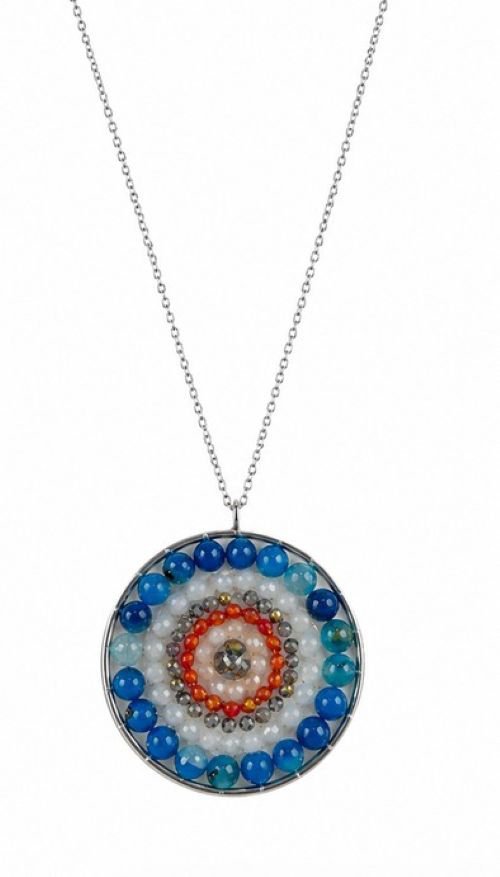 Mandala ketting Band Agaat