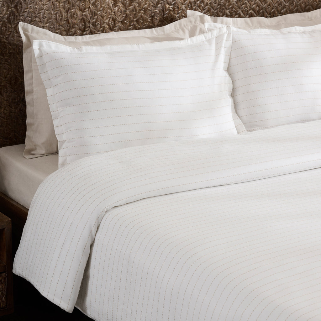 Bedset | Katoen Bamboe Jacquard Geometrisch | Kingsize, berk