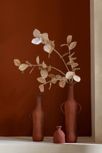 J-Line vaas - aluminium - terracotta - L