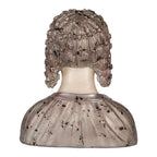 Decoratie Beeld Vrouw 27x15x30 cm Beige Kunststof