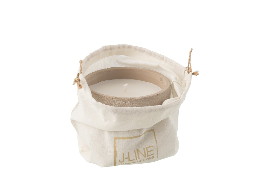 J-Line buitenkaars Rond - lichtbeige - S - 16U
