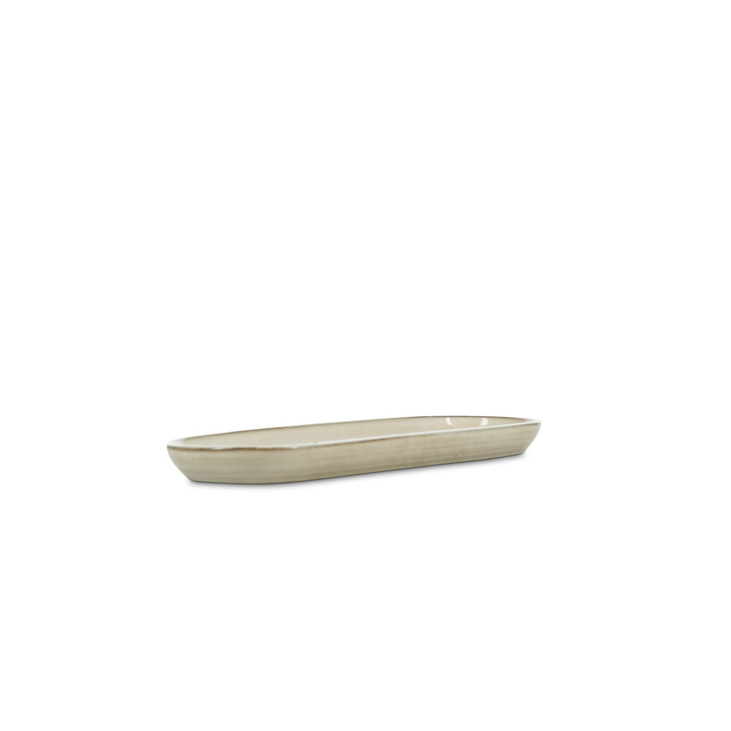 Serveerschaal 29x10xH2cm ivoor Meridian