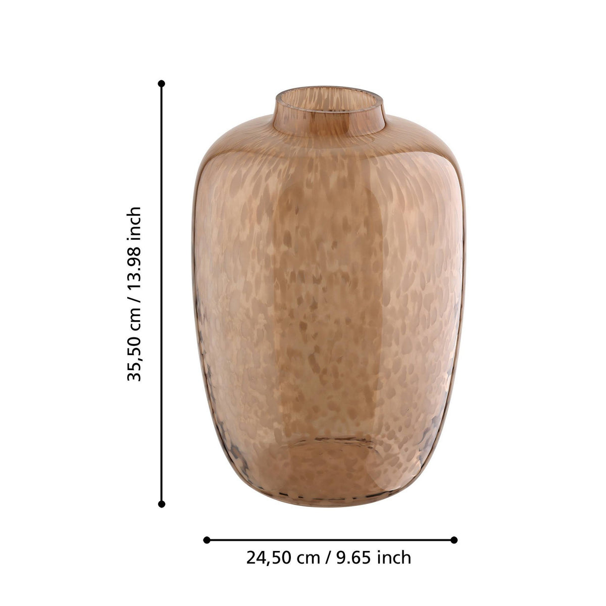 Vaas Culasi Bruin 24,5x35,5cm