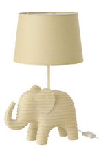 J-Line tafellamp Gestreept - polyresin - beige