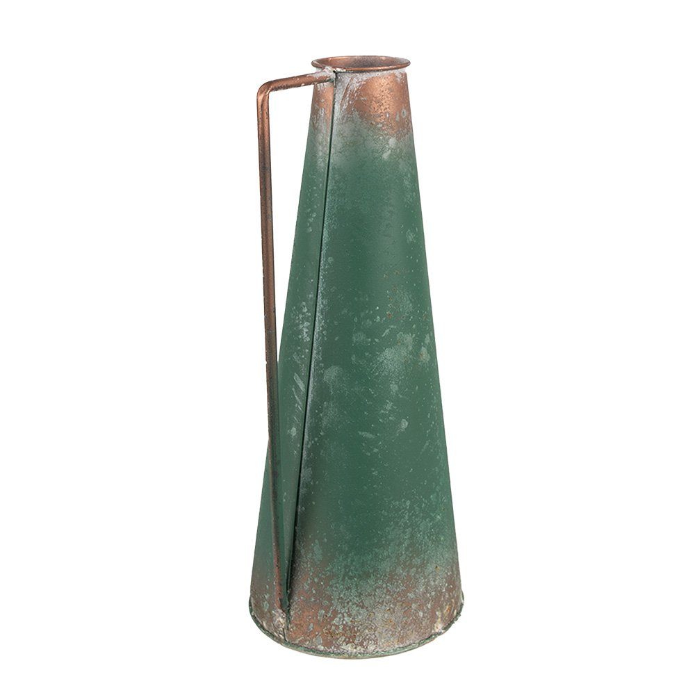 Decoratie Kan 14x12x31 cm Groen Metaal Tuindecoratie