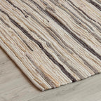 Chindi vloerkleed – mix van gerecycled katoen – omkeerbaar gestreept – 20x32 inch